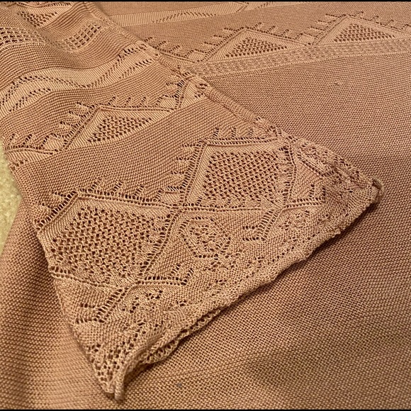 Falconeri crochet pattern rose gold sweater - Picture 2 of 7